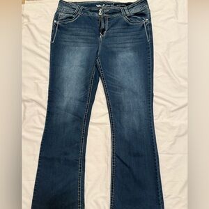 Wallflower Dark Blue Flare Jeans